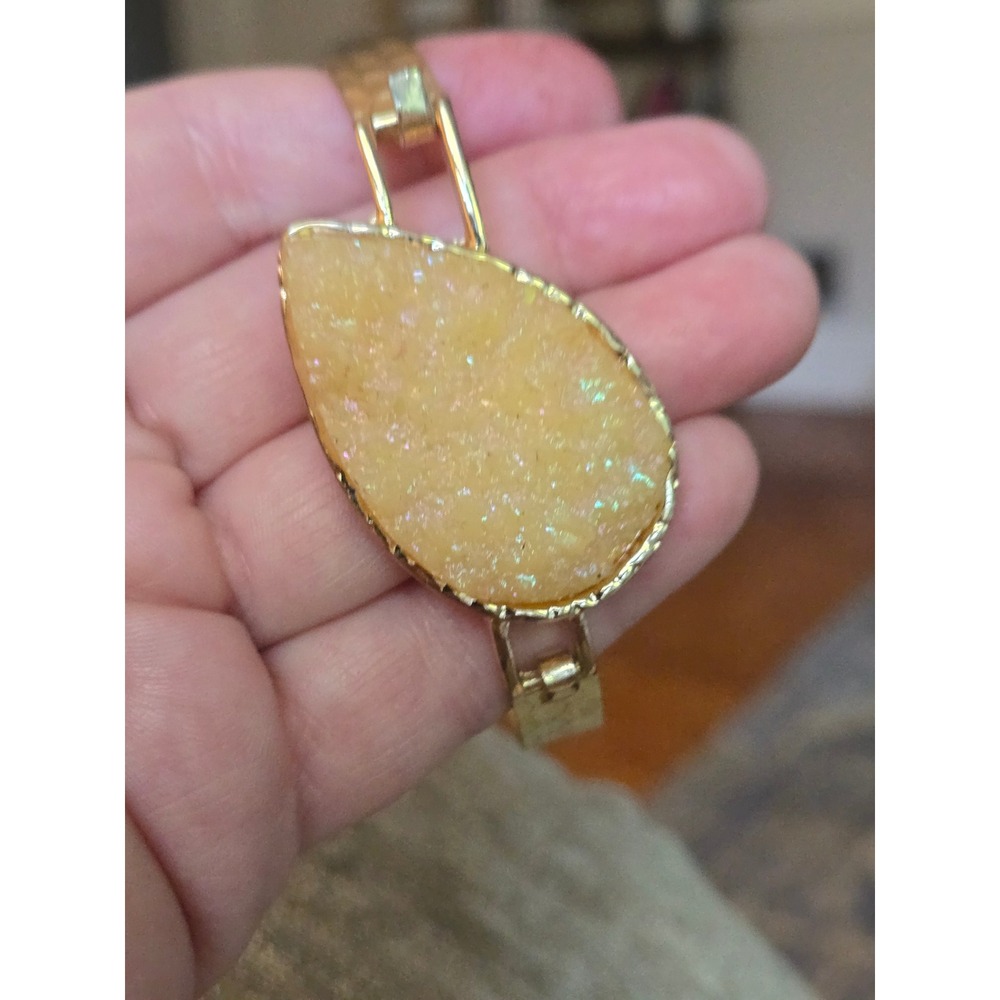 Druzy Quartz Geode Bracelet Vintag